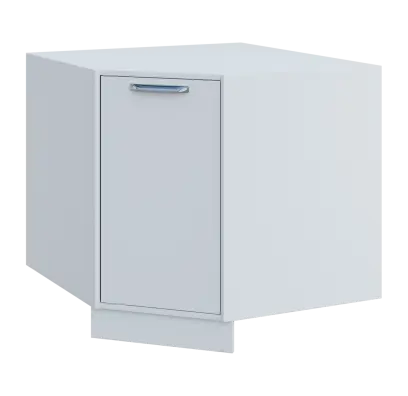 QSR - 9 spodní skříňka rohová, pravá, 900x900x900, bílá